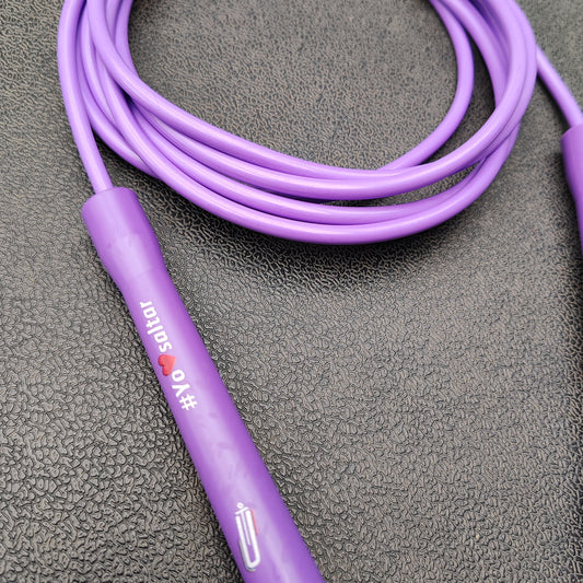 Cuerda para saltar de PVC - Morada