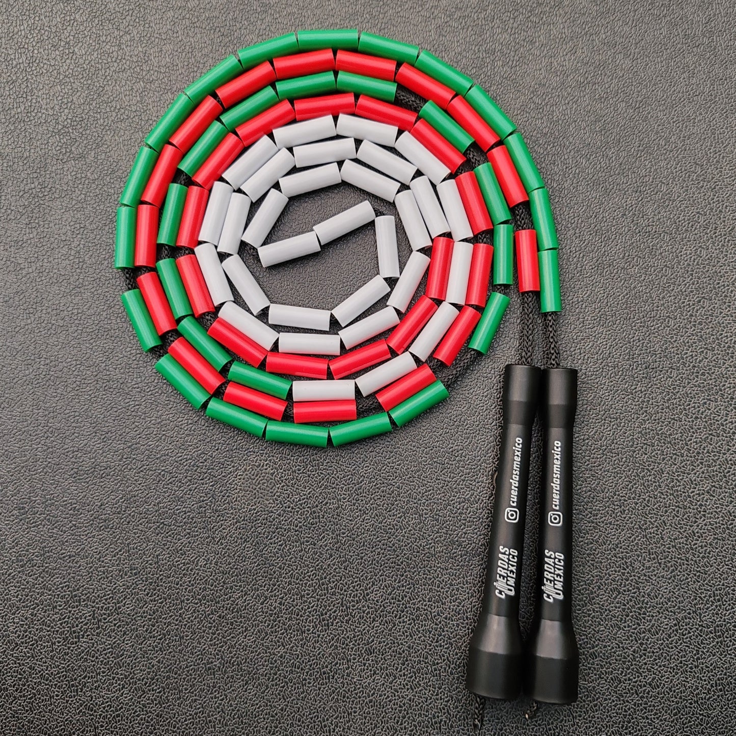 Cuerda para saltar Segmentada - Tricolor MEX Bandera (Multicolor)