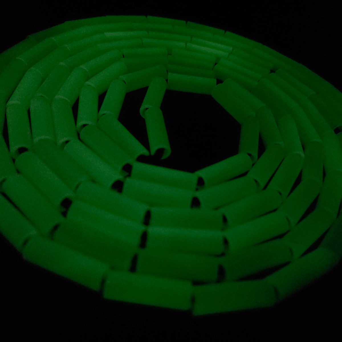 Cuerda para saltar Segmentada - Fosforescente Glow in the Dark (Verde Neón)