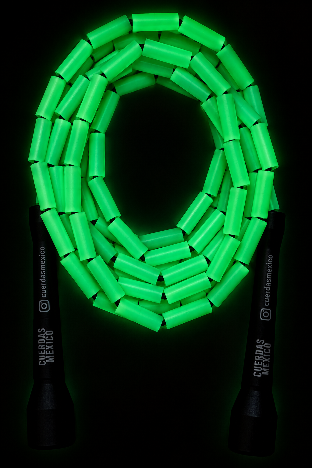 Cuerda para saltar Segmentada - Fosforescente Glow in the Dark (Verde Neón)