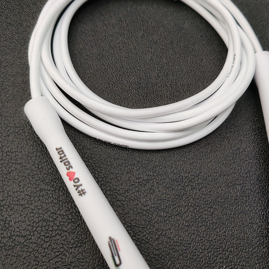 Cuerda para saltar de PVC - Blanca