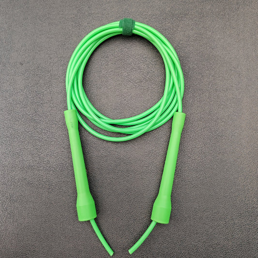 Cuerda para saltar de PVC - Verde Neón