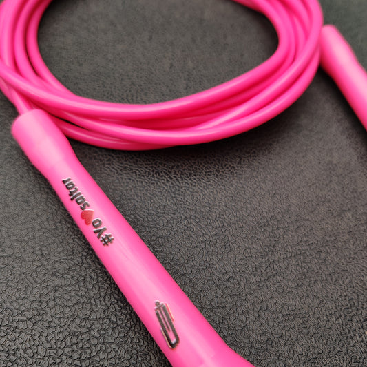 Cuerda para saltar de PVC - Rosa