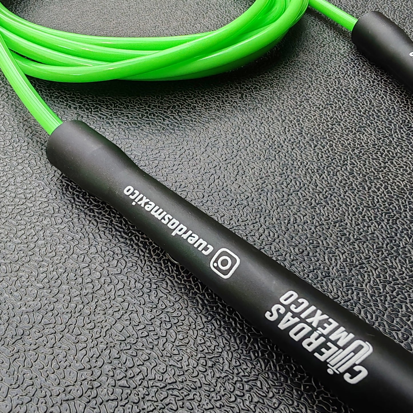 Cuerda para saltar de PVC - Verde Neón