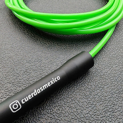 Cuerda para saltar de PVC - Verde Neón