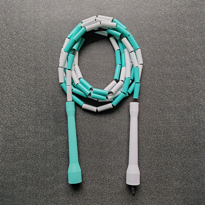 Cuerda para saltar Segmentada - Blanco con Turquesa (Multicolor)