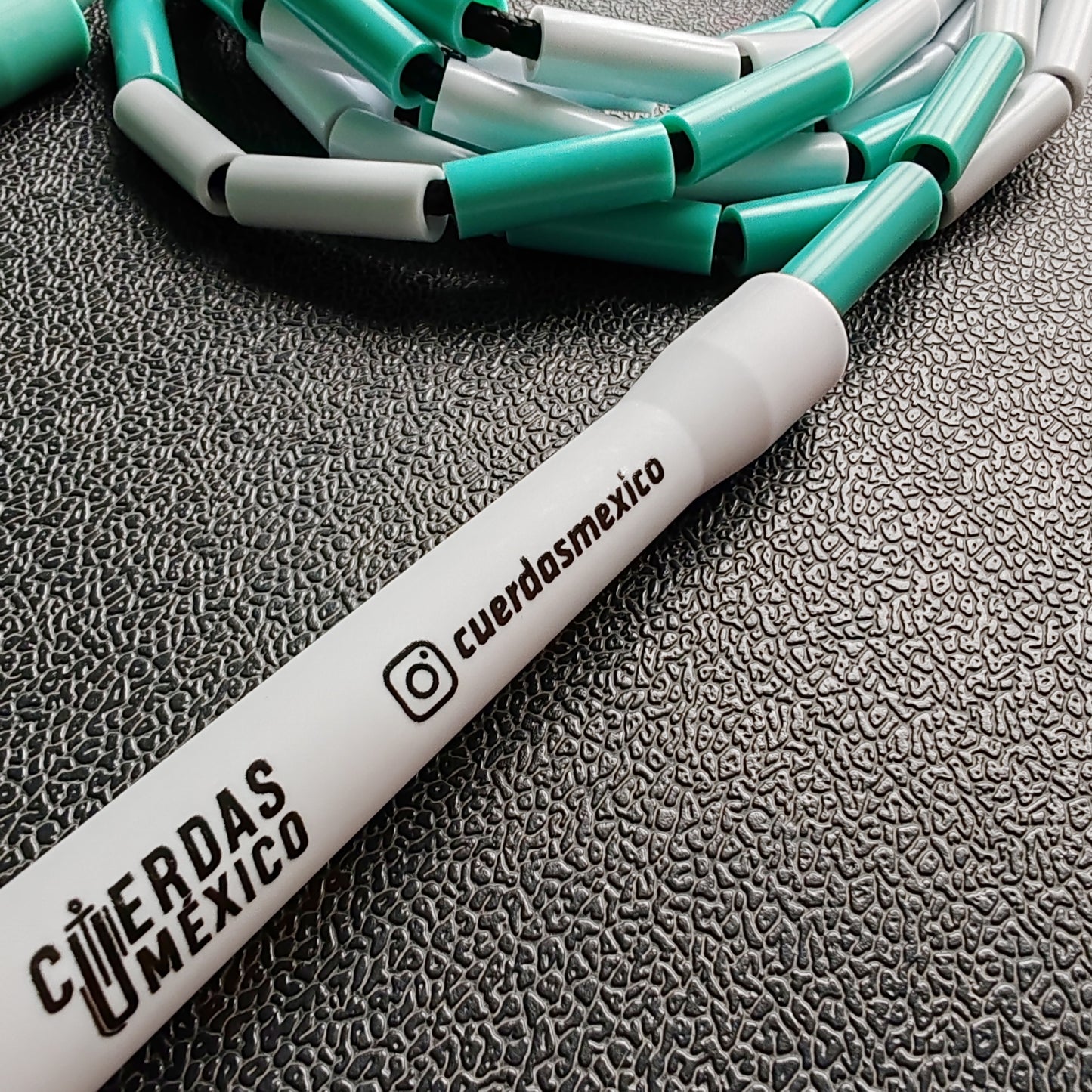 Cuerda para saltar Segmentada - Blanco con Turquesa (Multicolor)
