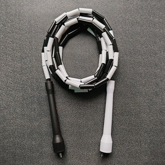 Cuerda para saltar Segmentada - Blanco con Negro (Multicolor)