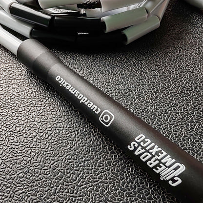 Cuerda para saltar Segmentada - Blanco con Negro (Multicolor)