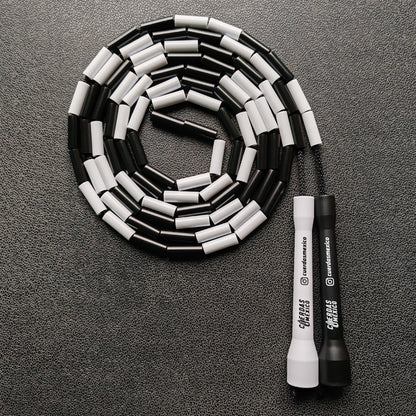 Cuerda para saltar Segmentada - Blanco con Negro (Multicolor)