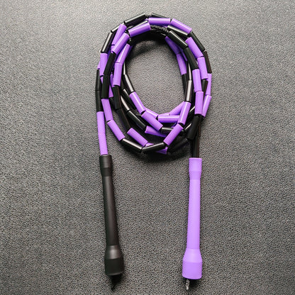 Cuerda para saltar Segmentada - Morado con Negro (Multicolor)