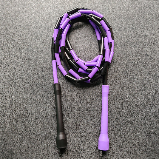 Cuerda para saltar Segmentada - Morado con Negro (Multicolor)