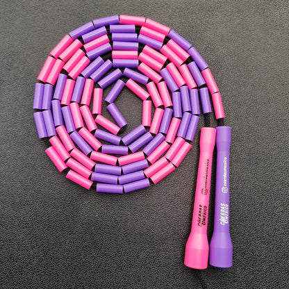 Cuerda para saltar Segmentada - Rosa con Morado (Multicolor)