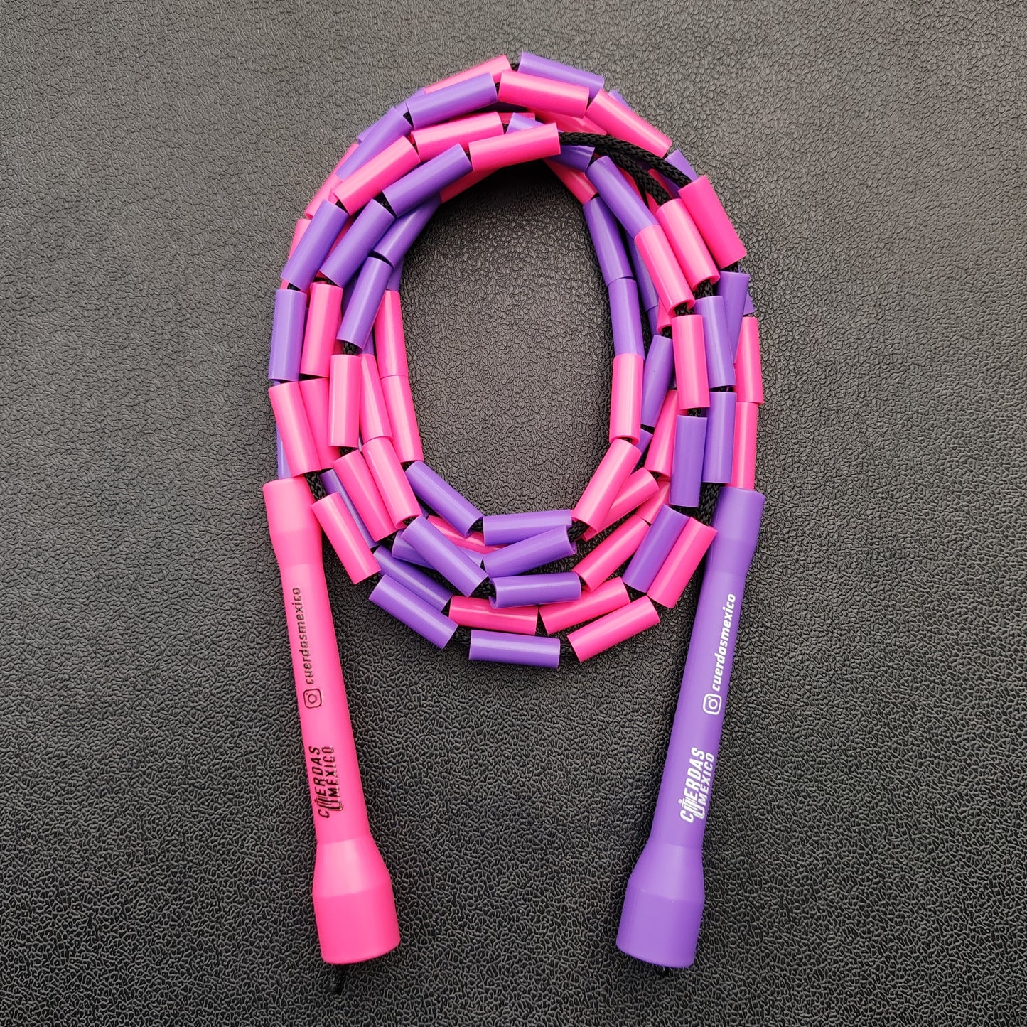 Cuerda para saltar Segmentada - Rosa con Morado (Multicolor)