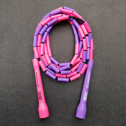 Cuerda para saltar Segmentada - Rosa con Morado (Multicolor)