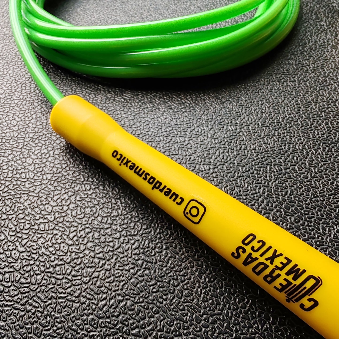 Cuerda para saltar de PVC - Verde Neón 5MM x 3M