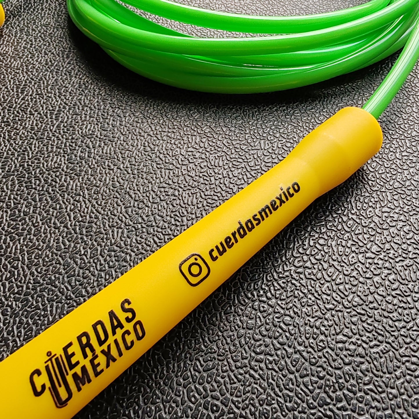 Cuerda para saltar de PVC - Verde Neón 5MM x 3M