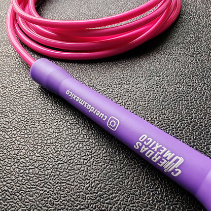 Cuerda para saltar de PVC - Rosa 5MM x 3M